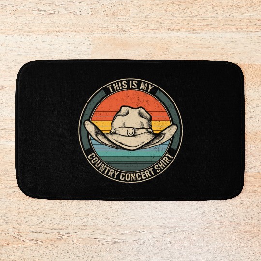 Western Bath Mats, This Is My Country Concert Bath Mats