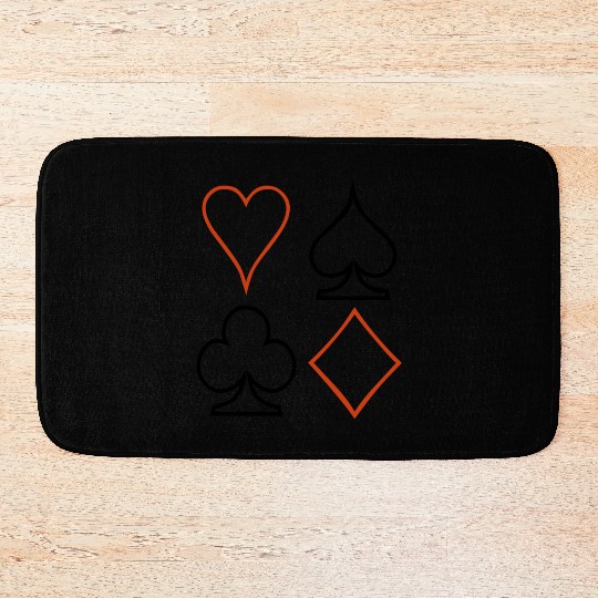 Playing Card Poker Bath Mats
