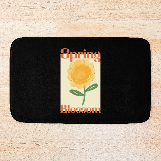 Sunflower Spring Blossom Bath Mats
