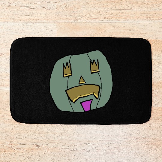 Halloween Pumpkin Jack o lantern 2 Bath Mats