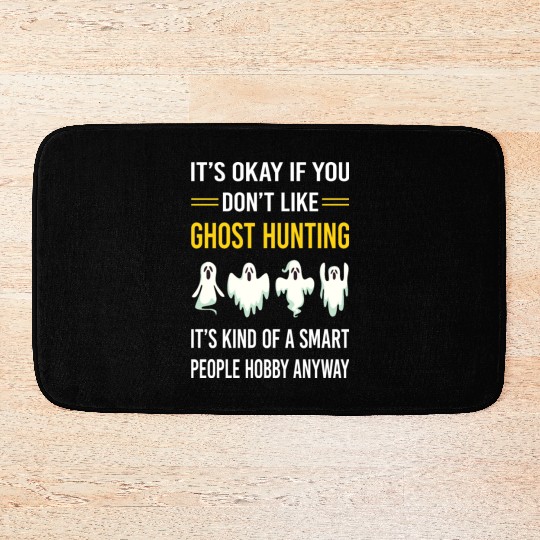 Smart People Ghost Hunting Hunter Paranormal Bath Mats