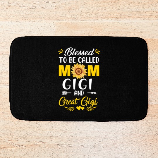Blessed To Be Called Mom Gigi Great Gigi Mothers Bath Mats