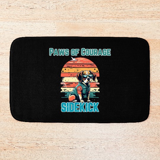 Courageous Canine Companion Bath Mats