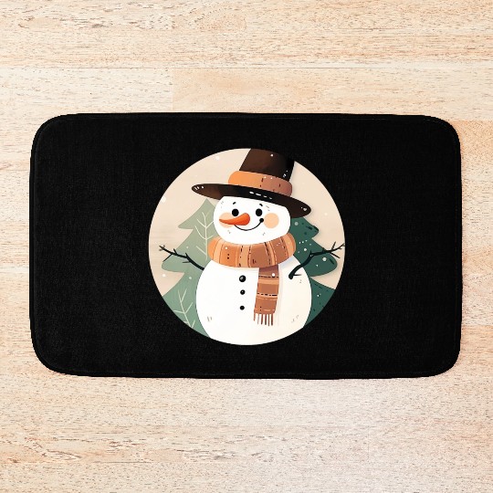 Snowman Bath Mats