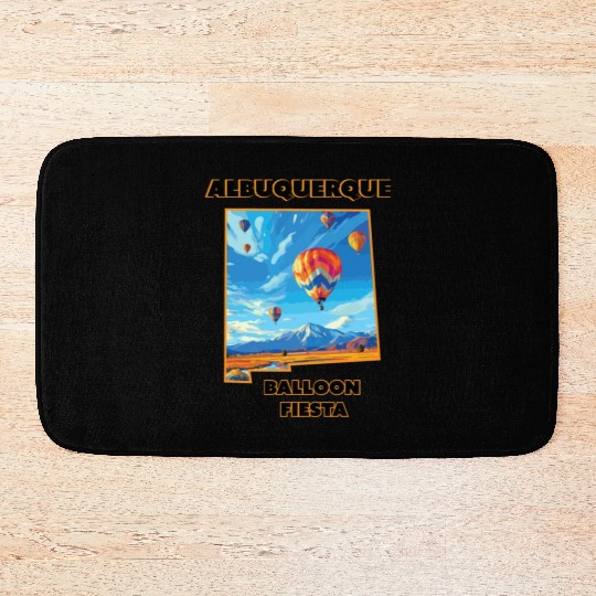 New Mexico Balloon Festival Bath Mats