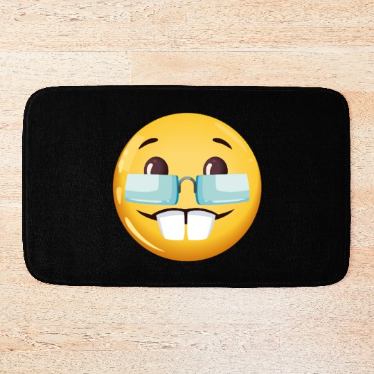 GOOFY AHH nerd goofy ahh meme Bath Mats