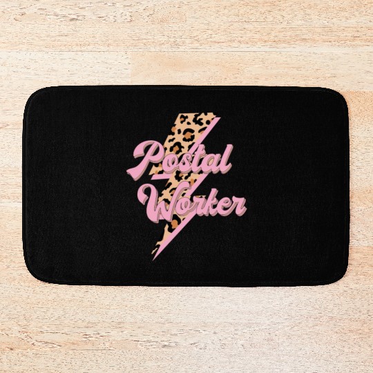 Postal worker thunder Bath Mats
