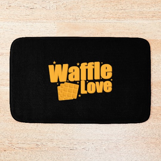 Waffle Love Snack Pastry Baker Bath Mats
