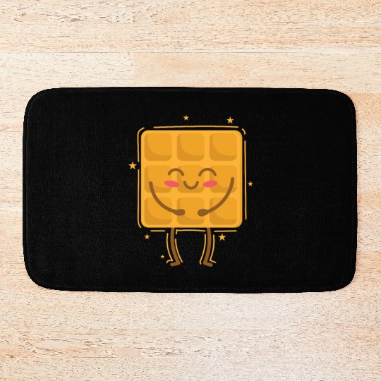 Waffle happy Pastry Baker Bath Mats