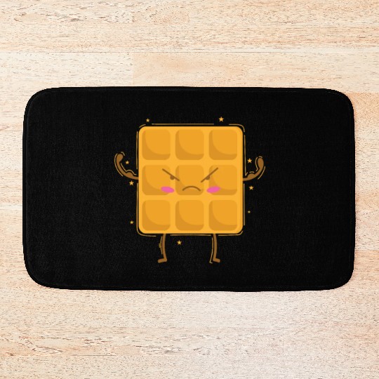 strong Waffle Baker Pastry Dough Bath Mats