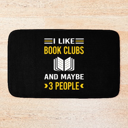 3 People Book Club Read Reader Reading Books Bath Mats