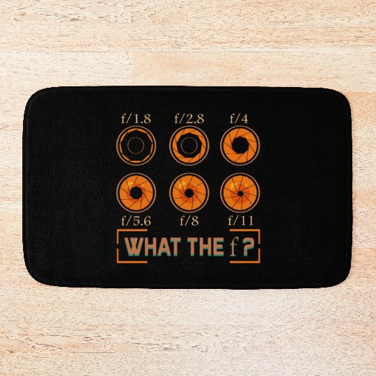 Photographer Gift for Photography Lover Aperture Bath Mats