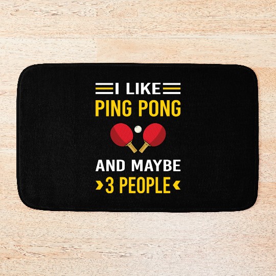 3 People Ping Pong Table Tennis Bath Mats