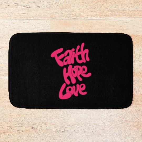 Hopeful Hearts Embrace Bath Mats