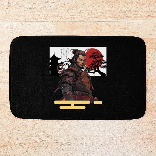 Brave Samurai Bath Mats