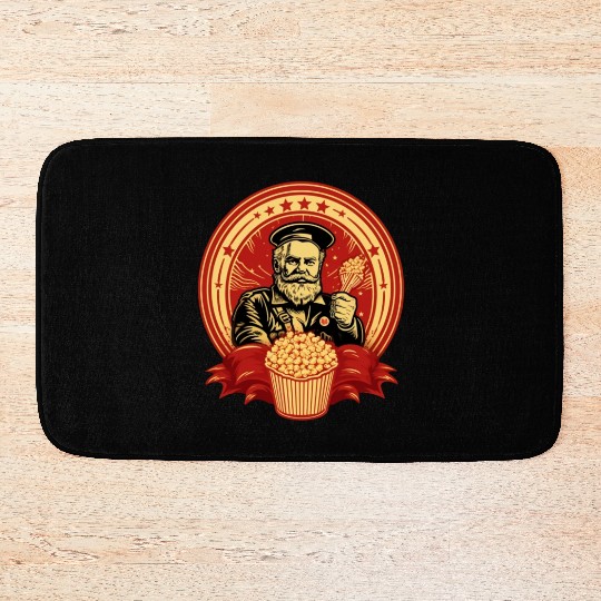 Popcorn Communist Propaganda #1 Bath Mats