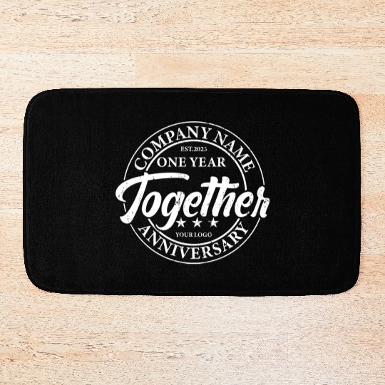 Company 20th Year Anniversary Bath Mats Design 01