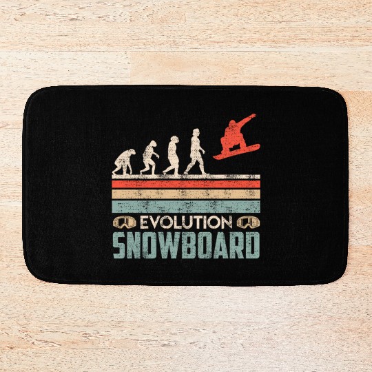 Evolution Snowboard Bath Mats Winter Park Snowboard