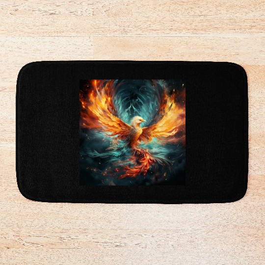 Cosmic Phoenix Bath Mats