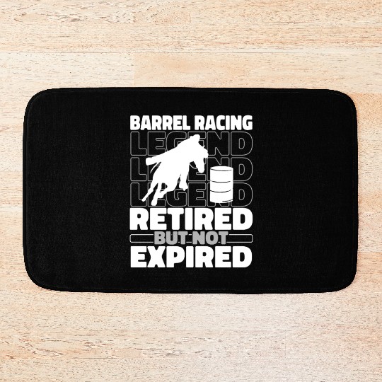 Horse Barrel Racing Retiree Bath Mats