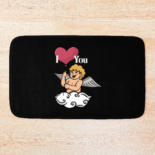 Cupid And Love Balloon Bath Mats