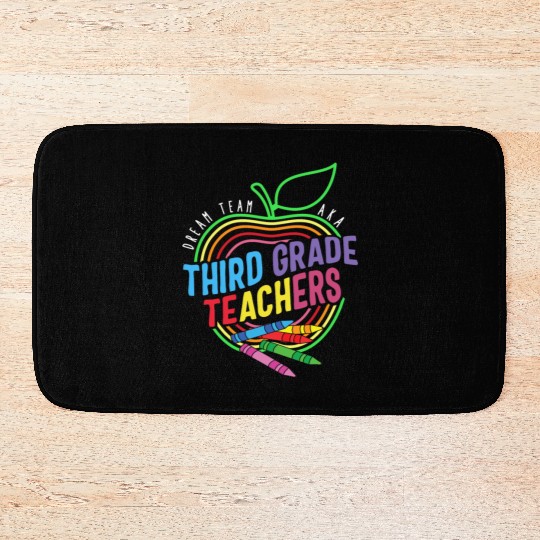 Teacher Bath Mats, Dream Team Aka Third Grade