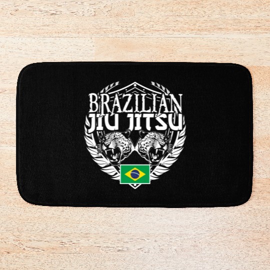 Brazilian Jiu Jitsu Brazilian flag BJJ Bath Mats