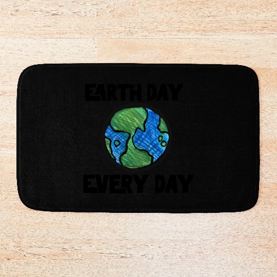 Earth Day Every Day Bath Mats