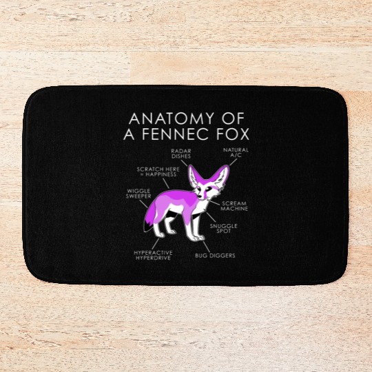 anatomy of zennex fox Bath Mats
