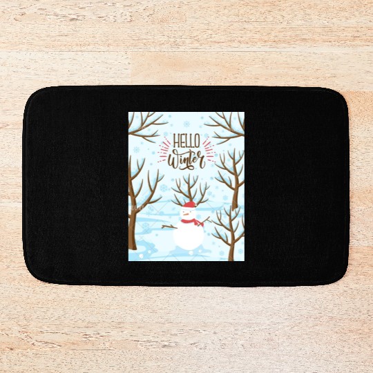 Hello Winter Wonderland Bath Mats