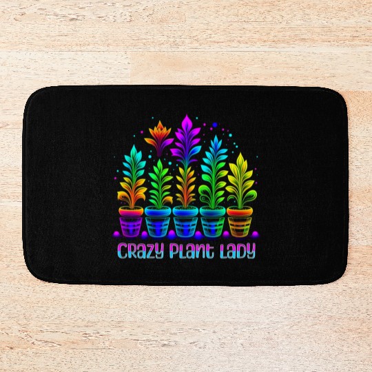 Crazy Plant Lady 2 Bath Mats