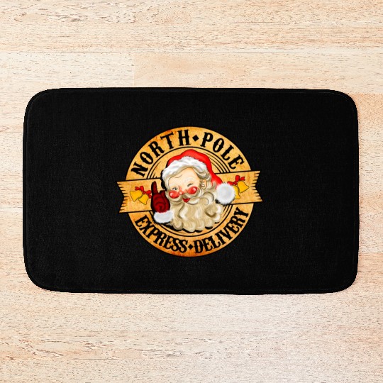North Pole Express Delivery Bath Mats