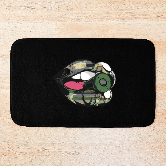 US Armed Forces Military Lip Bullet Army First Res Bath Mats