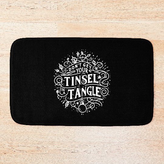 Don't Get Your Tinsel in a Tangle Bath Mats