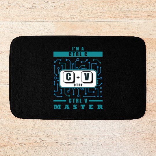 Binary Code Programmer Computer Science Programmin Bath Mats