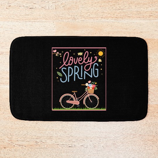 It's Spring, Spring, Easter, Flower, Hello Spring Bath Mats