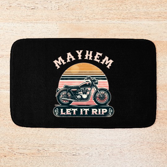 Unleash Chaos with Mayhem Let It Rip Graphic Wear Bath Mats