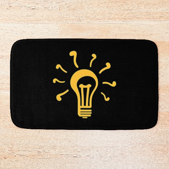 yellow lamp Bath Mats