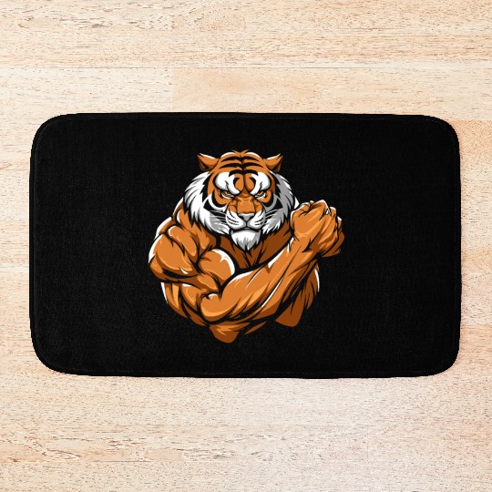Workout Gym Tiger Bath Mats