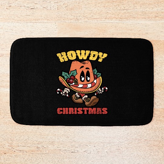 HOWDY CHRISTMAS Bath Mats