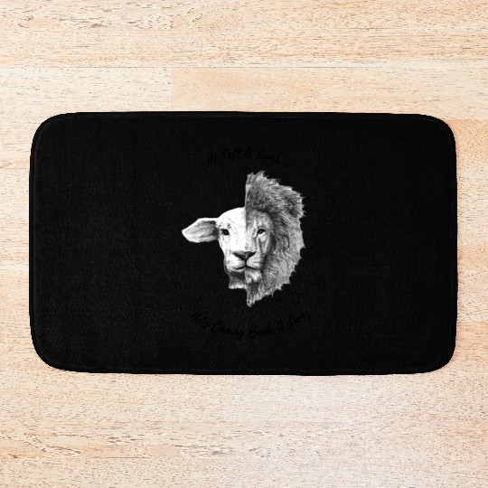 He Left A Lamb 4500 x 5400 px Bath Mats