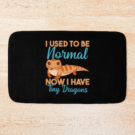 Lizard Collector Reptile Lover Blue Tongue Skink Bath Mats