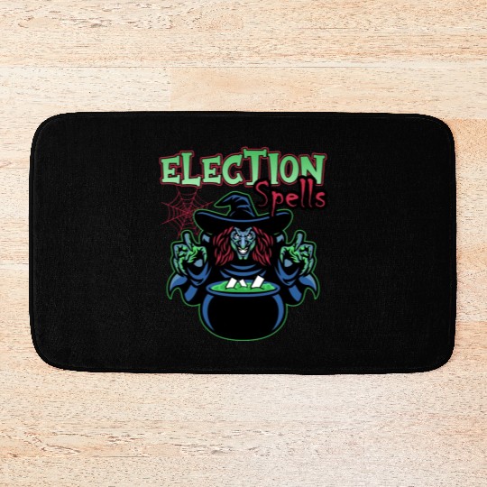 Election Spells Witch Spooky Halloween Meme Voter Bath Mats