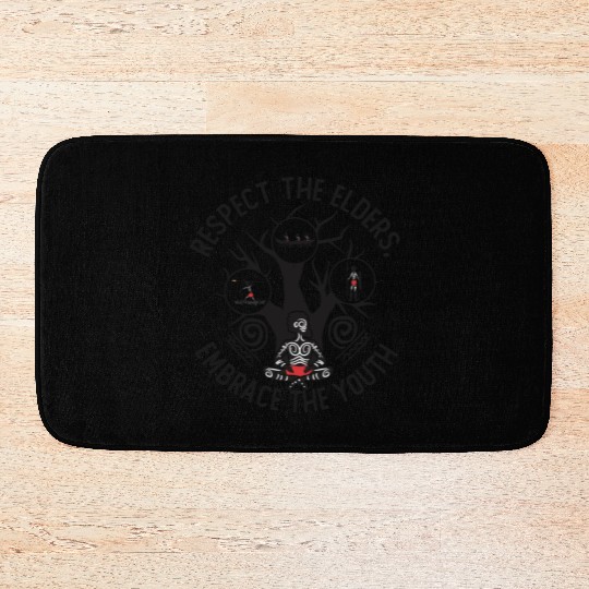 Respect Elders, Embrace Youth Bath Mats