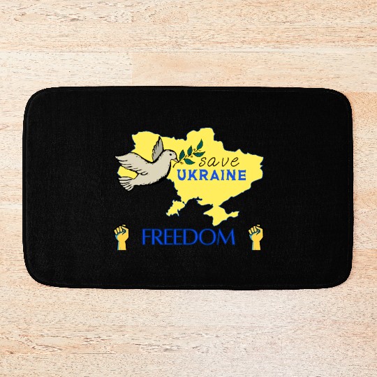 save Ukraine Bath Mats