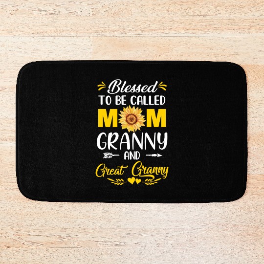 Blessed To Be Called Mom Granny Great Granny Bath Mats