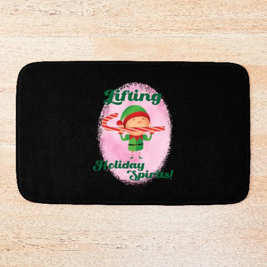Muscle Elf -Christmas Spirit Workout Bath Mats