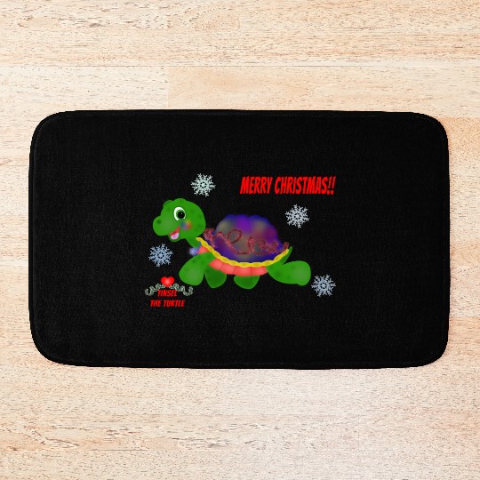 "Tinsel the Turtle" (Snowflake Snuggliezz) Bath Mats
