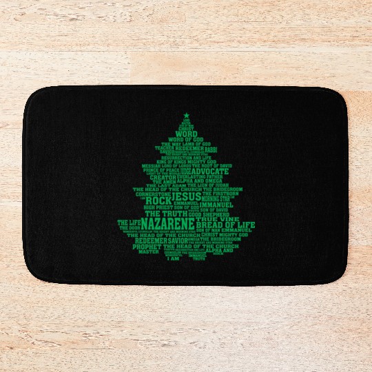 Heavenly Harvest: Tree of Jesus NamesTee Bath Mats