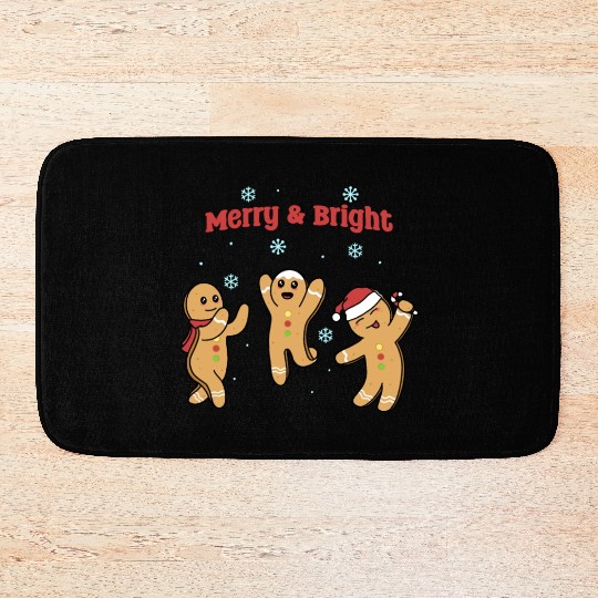 Dancing Gingerbread Bath Mats